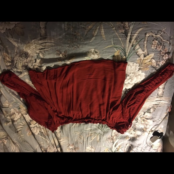 Red/orange blouse - Picture 2 of 3